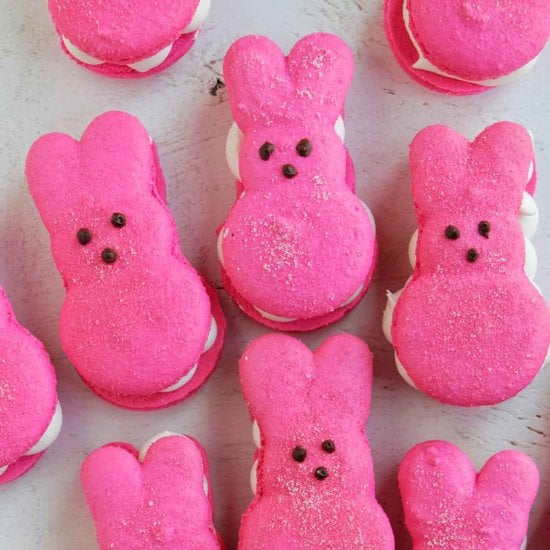 Bunny Peeps Marshmallow Macarons post image