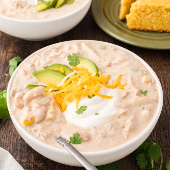 Crock Pot White Chicken Chili