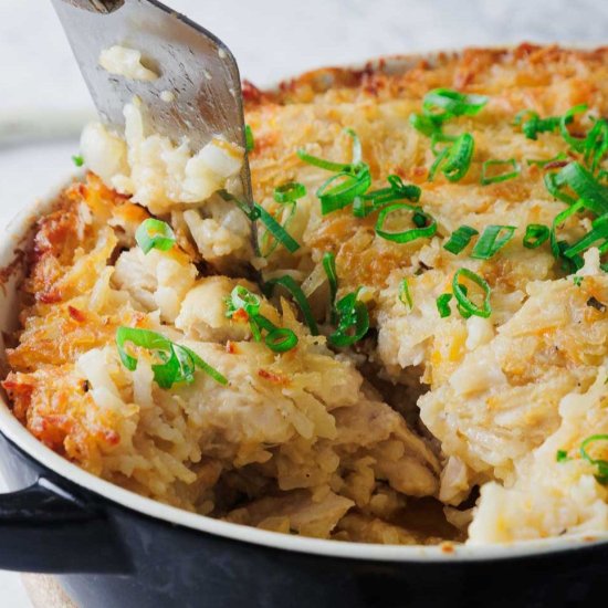 Easy Chicken Hashbrown Casserole