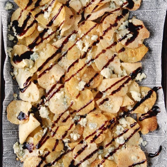 Blue Cheese Balsamic Potato Chips