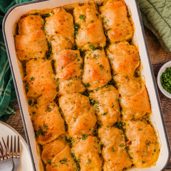 Cheesy Chicken Crescent Rolls
