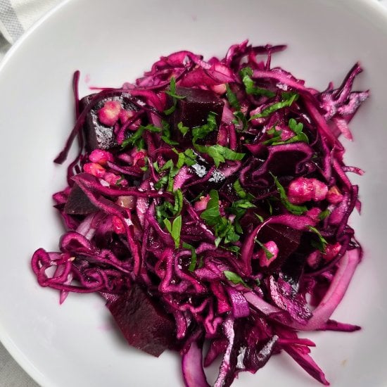 Beet, Cabbage and Barley Salad