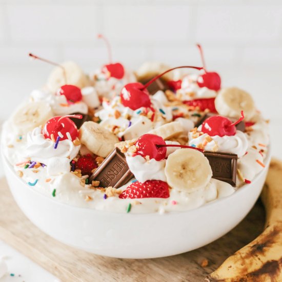 Banana Split Fluff Salad