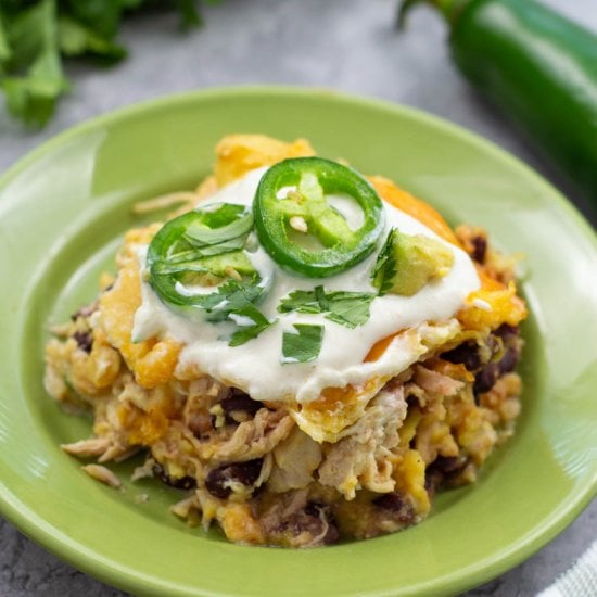 Crockpot Enchilada Casserole