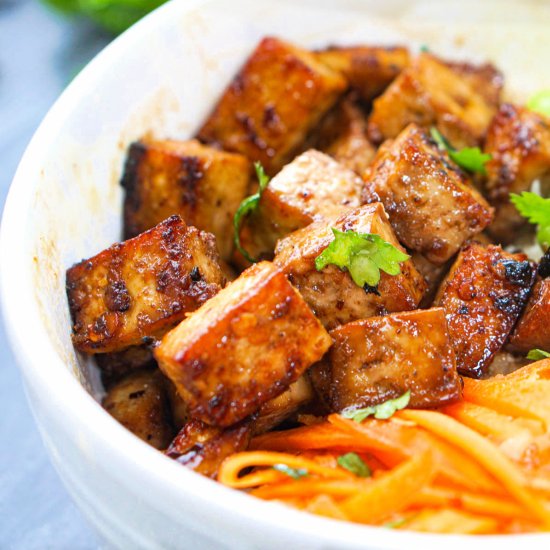 Keto Marinated Spicy Tofu