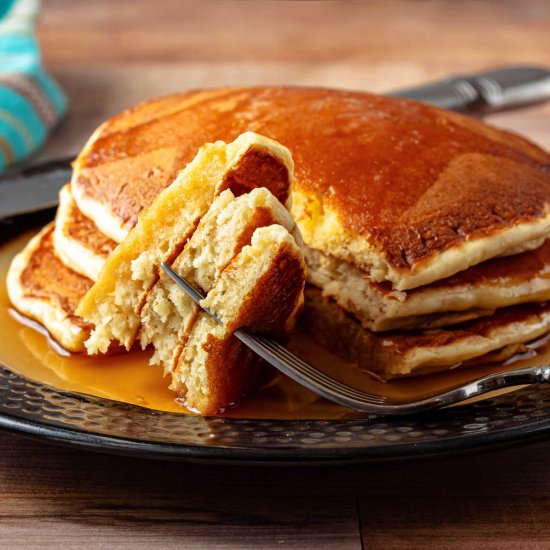 Overnight Yeast-Raised Pancakes