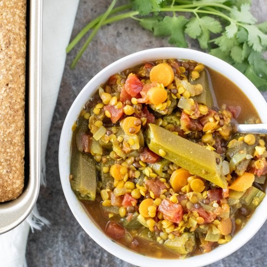 Okra Lentil Stew