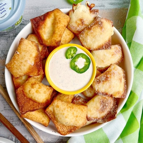 Jalapeno Cream Cheese Wontons