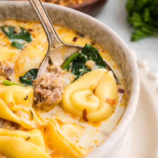 Sausage Tortellini Soup
