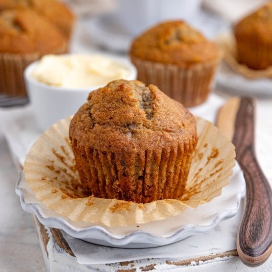 Sour Cream Banana Muffins