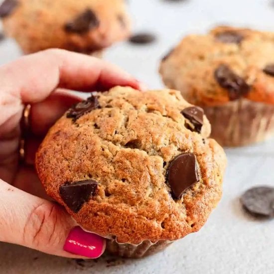 Banana Chocolate Chip Muffins