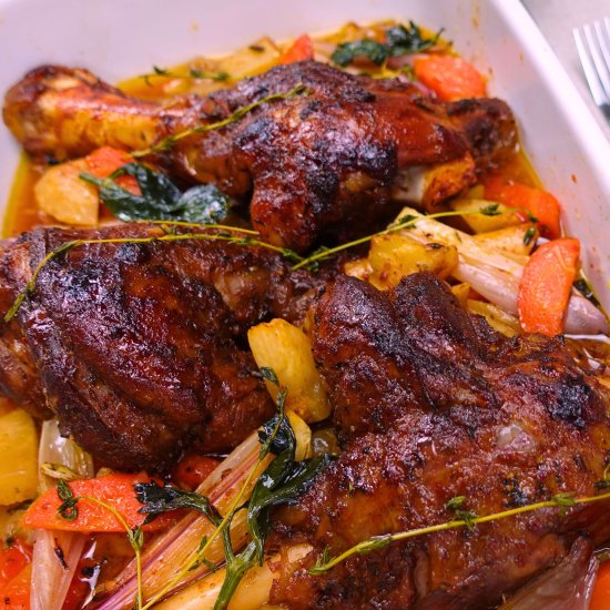 Slow Cooker Lamb Shanks