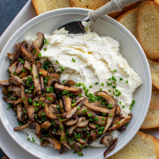 Whipped Camembert Butter & Mushrooms
