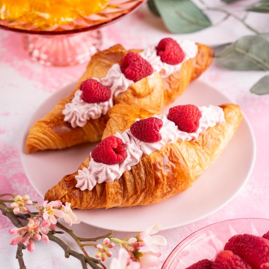 Raspberry Cream Croissant