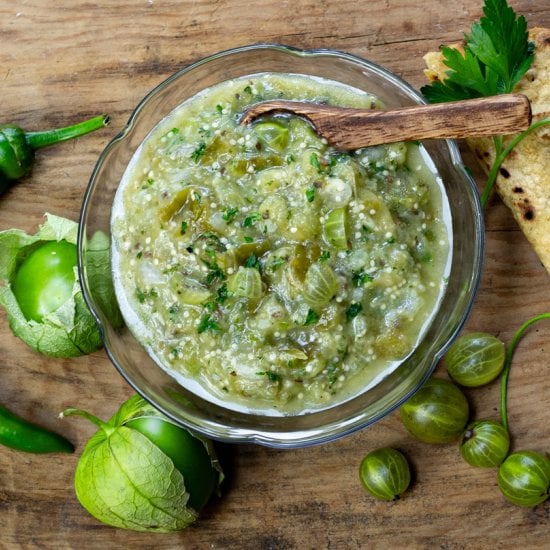 Gooseberry & Tomatillo Salsa