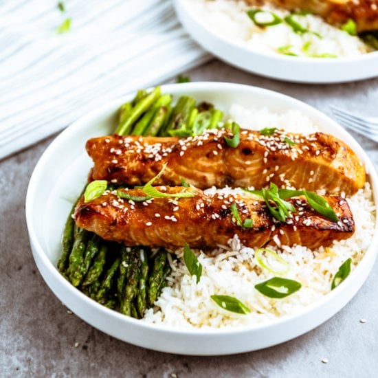Air Fryer Teriyaki Salmon