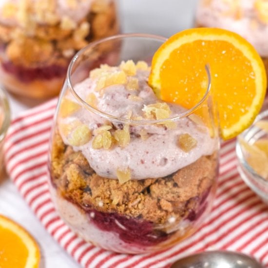 Orange and Cranberry Parfait