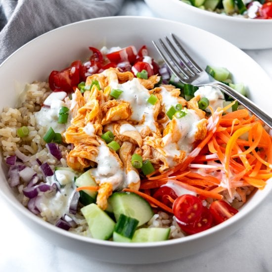 Buffalo Chicken Rice Bowls