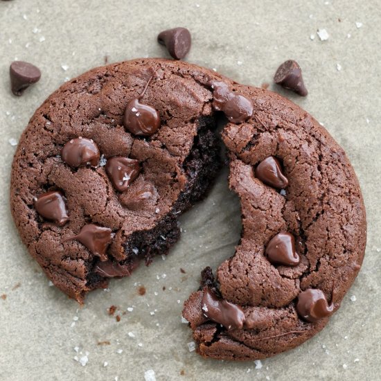 Single Serve Double Chocolate Cooki