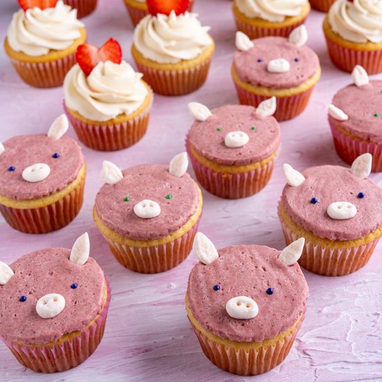 How To Make Pig Cupcakes