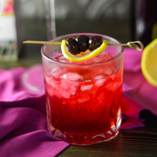 Sparkling Hibiscus Mocktail
