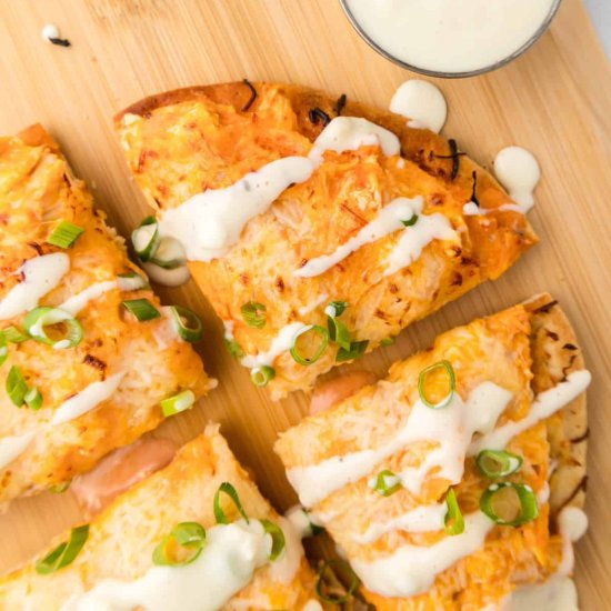 Buffalo Chicken Flatbreads