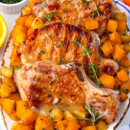 Pumpkin Pork Chops