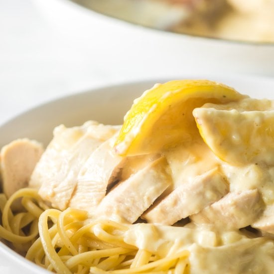 Lemon Garlic Chicken Pasta
