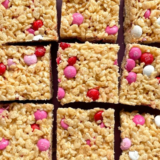 M&M Rice Krispie Treats