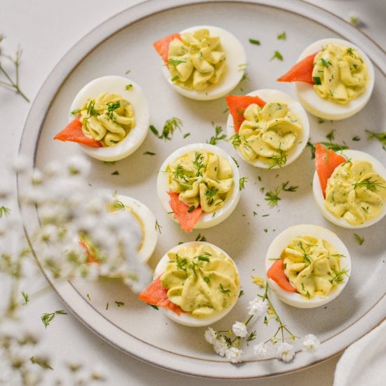 Deviled Eggs with Lifeway Farmer Cheese
