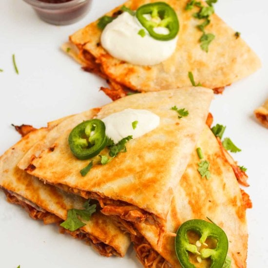 Easy BBQ Chicken Quesadilla Recipe