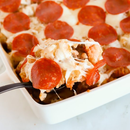 Tater Tot Pizza Casserole