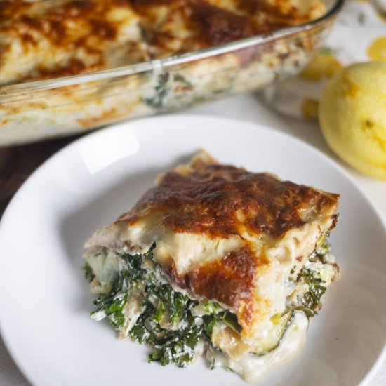 Pumpkin & Kale Lasagne