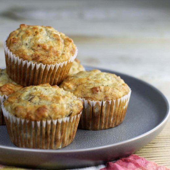 Banana Oatmeal Muffins