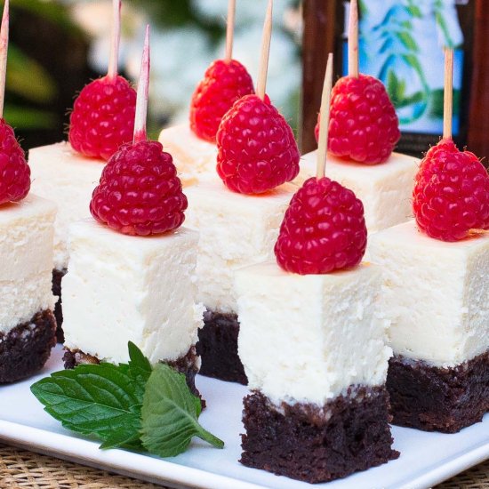 Brownie Cheesecake Bites