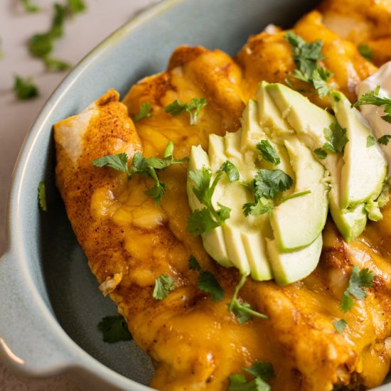 Slow Cooker Chicken Enchiladas