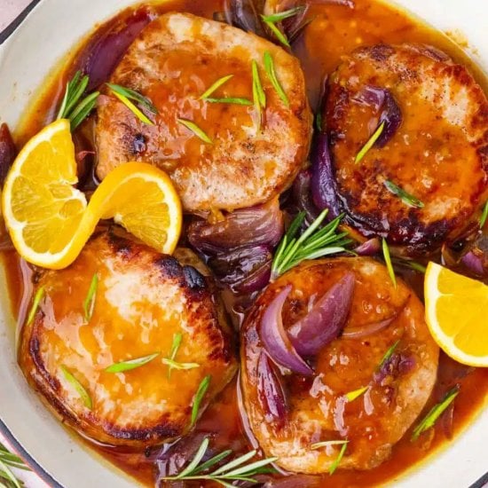 Orange Glazed Pork Chops