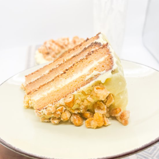 4 Layer Cake with Swiss Meringue