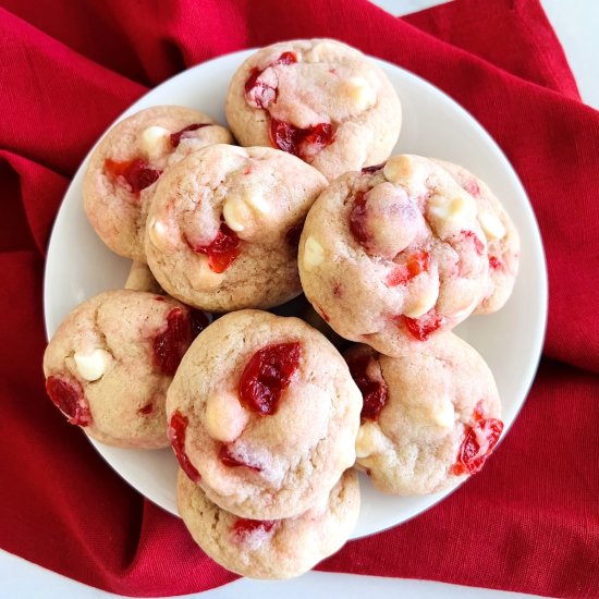 Cherry White Chocolate Chip Cookies