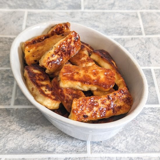 Hot Honey Halloumi Fries