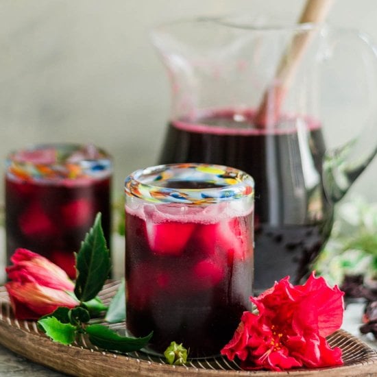 Hibiscus Iced Tea (Agua Fresca)