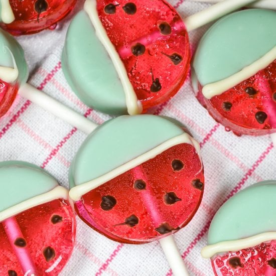 Watermelon Lollipops