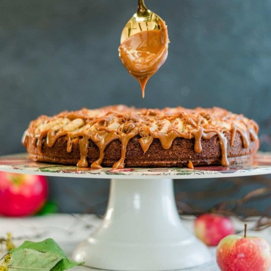 Spiced Apple Streusel Coffee Cake
