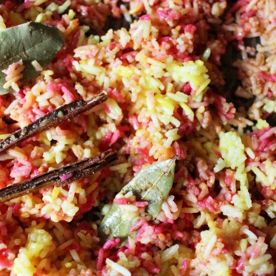 Colorful Spiced Biryani