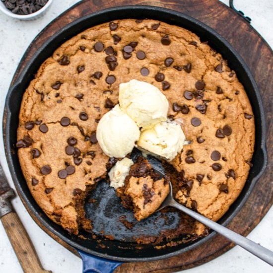 Chocolate Chip Skillet Cookie