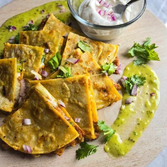 Pinto Bean & Cheese Quesadillas