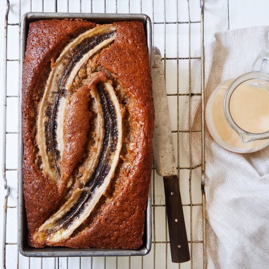 Bananas Foster Banana Bread
