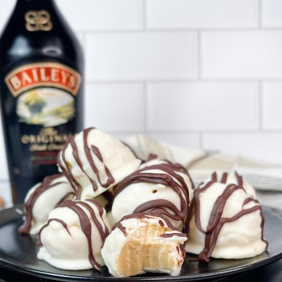 Bailey’s No Bake Cheesecake Bites