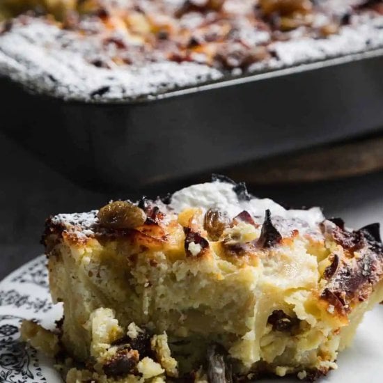 Sweet Noodle Kugel with Raisins