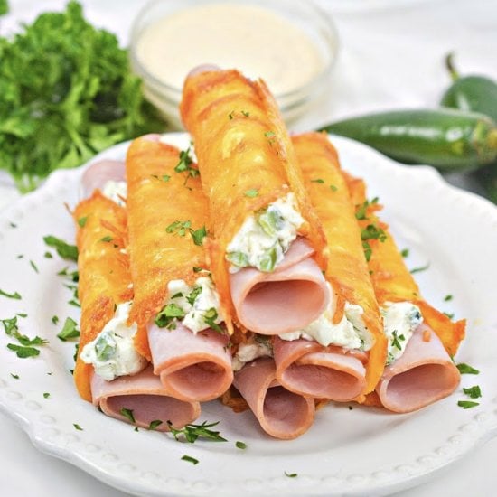 Ham & Cheese Jalapeno Cream Roll Up